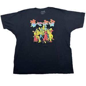 Dragon‎ Ball Z Mens Super Anime T-Shirt  2XL Black Graphic Tee Goku Vegeta Crew